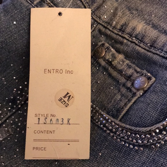 Rhinestone Embellished Denim Mini Skirt - Picture 11 of 11